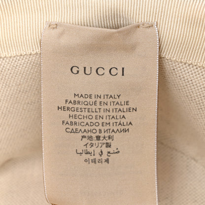 Gucci GG Supreme Monogram Les Pommes Bob Apple Bucket Hat Beige Ebony Multicolor 9 of 9