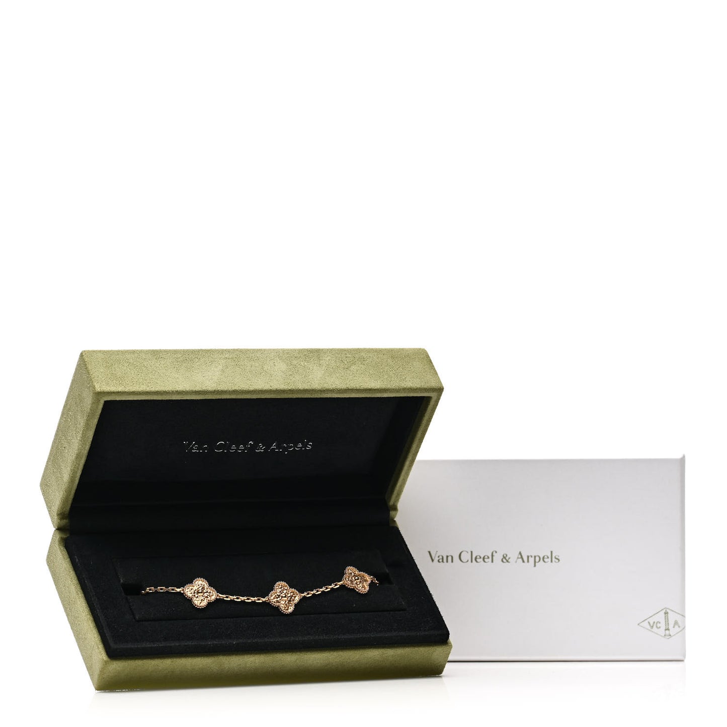 18K Yellow Gold 5 Motifs Vintage Alhambra Bracelet
