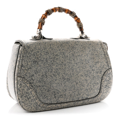 Gucci Calfskin Large New Bamboo Top Handle Bag Light Grey 3 of 10