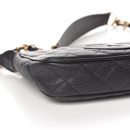Chanel Caviar Quilted CC Shoulder Bag Black 9 of 17