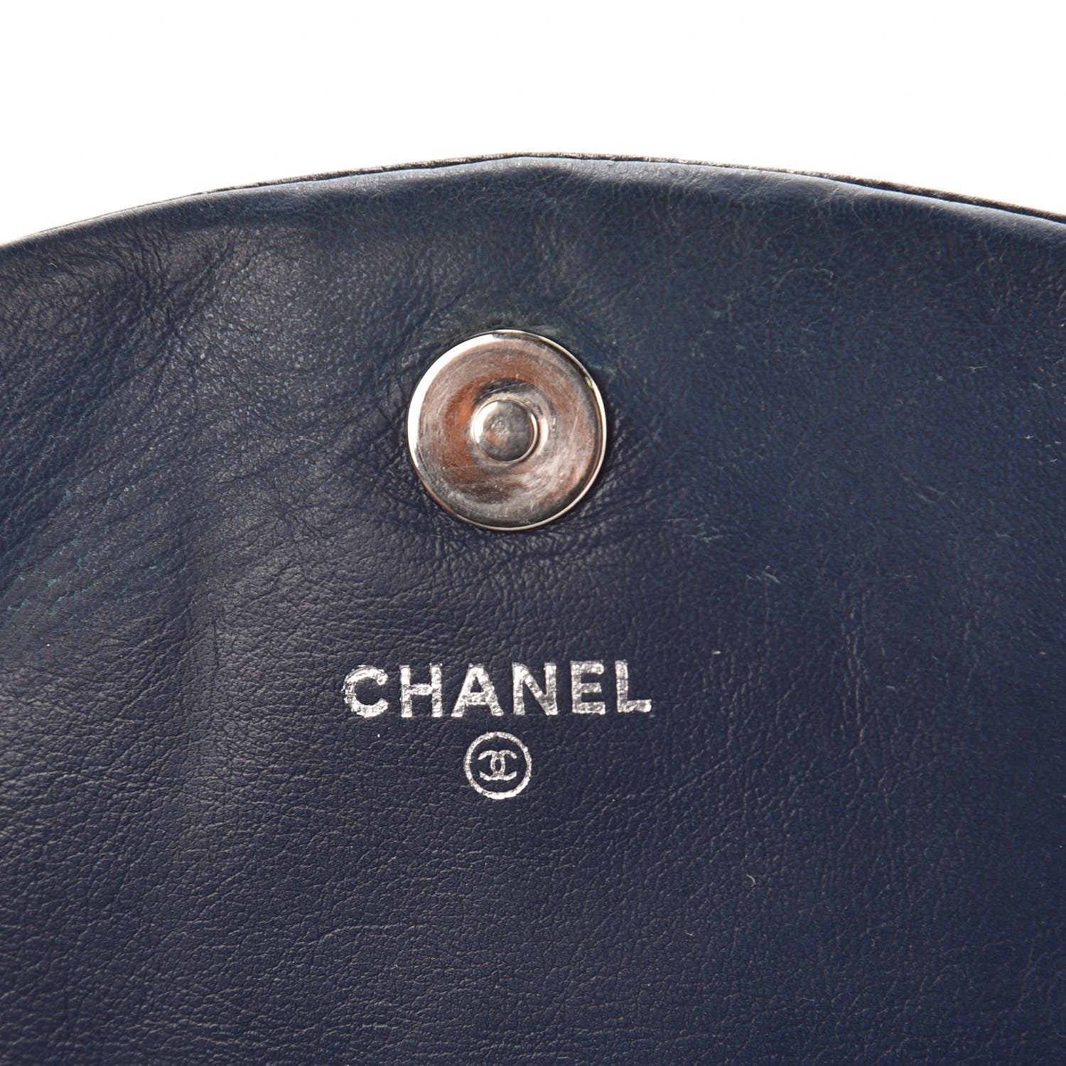 Chanel Caviar Half Moon Wallet On Chain WOC Navy 6 of 10