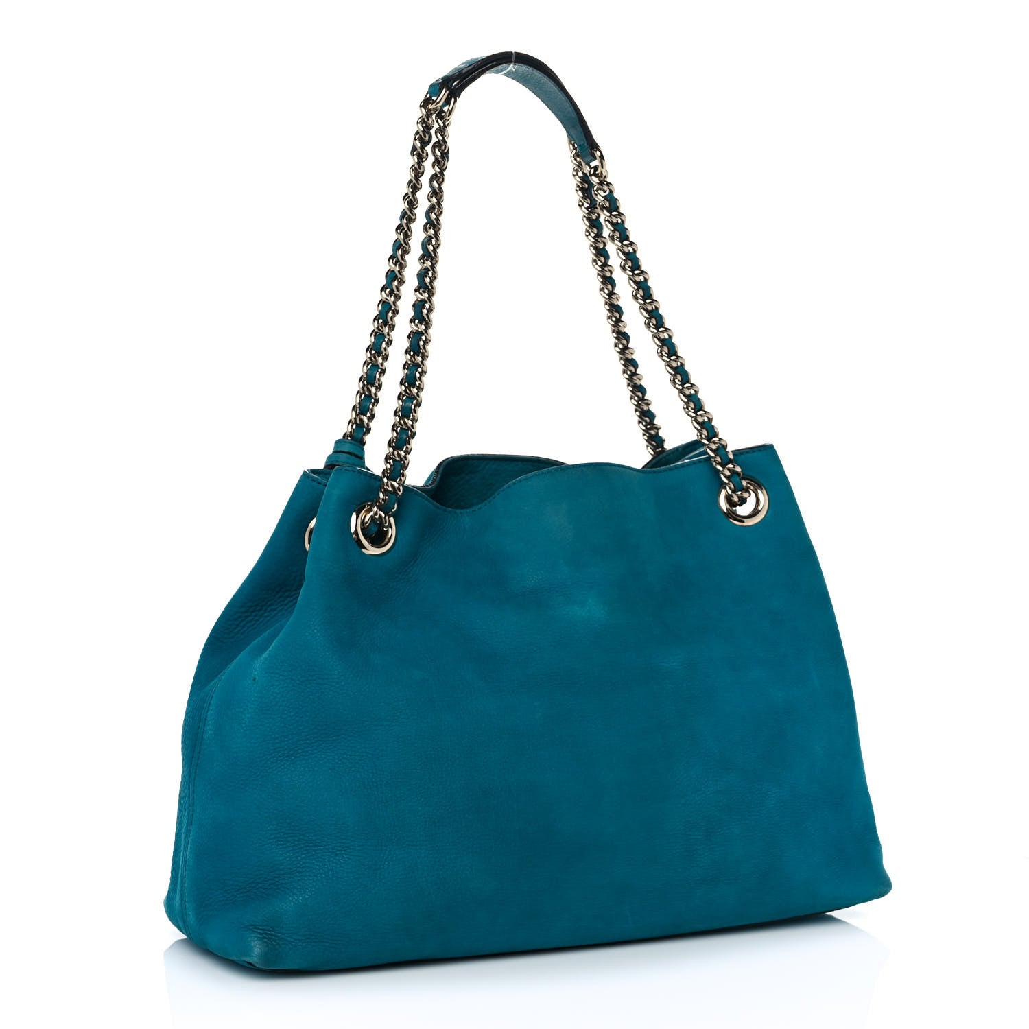 Gucci Vitello Range Medium Soho Chain Shoulder Bag Deep Cobalt 3 of 11