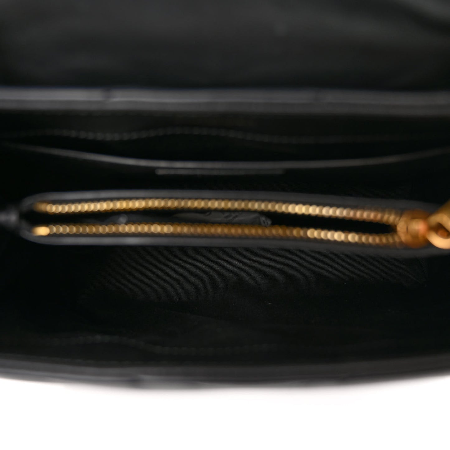 Calfskin Y Quilted Monogram Small Loulou Chain Satchel Black