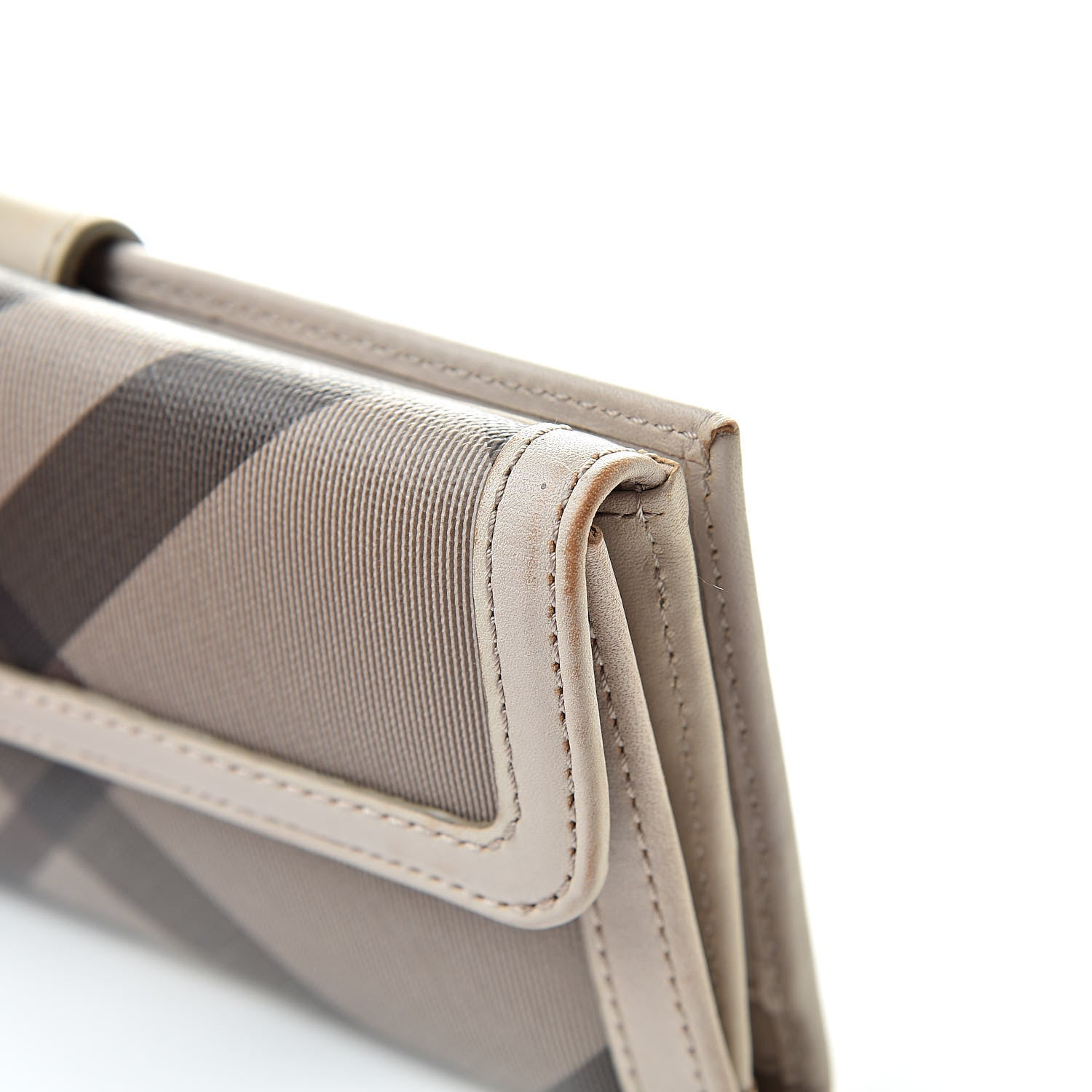 Burberry Smoked Check Continental Wallet Trench 12 of 17