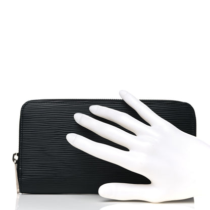 Louis Vuitton Epi Zippy Wallet Black 2 of 8
