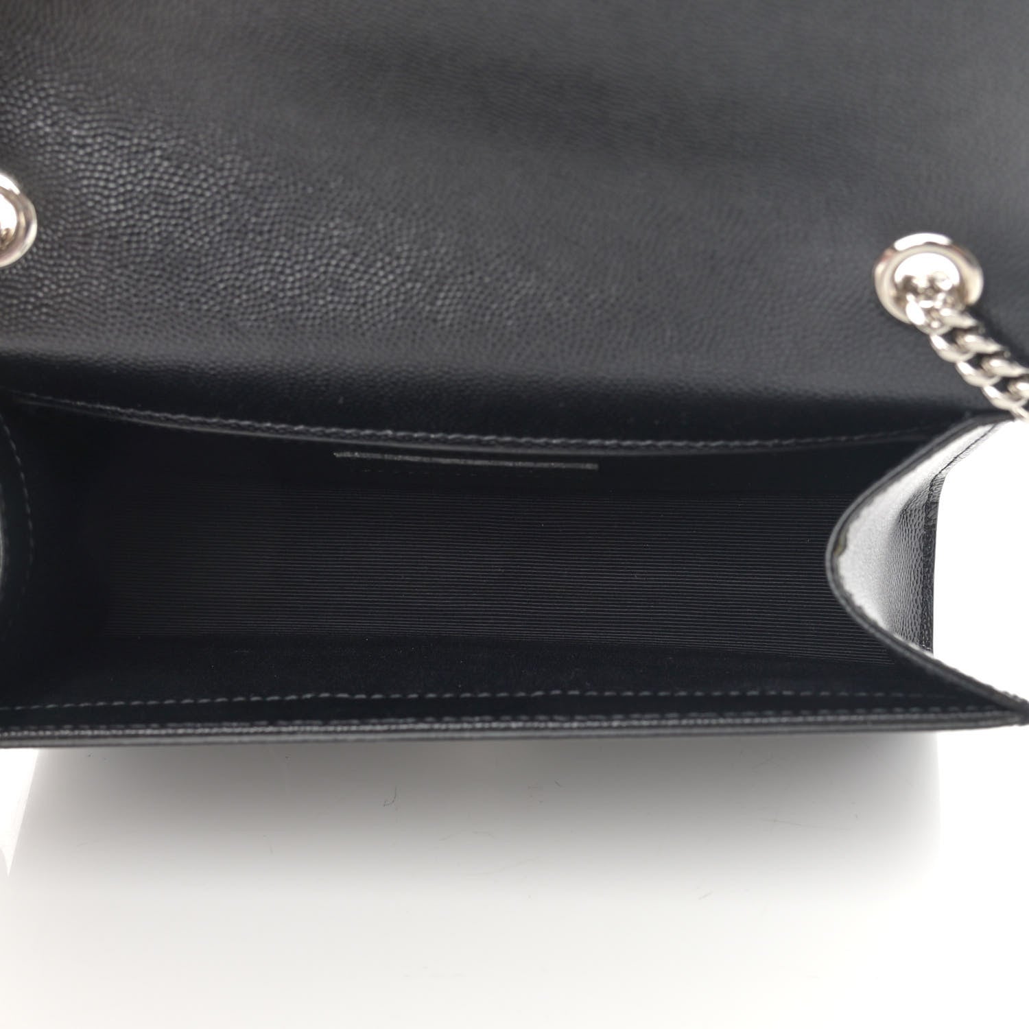 Saint Laurent Grain De Poudre Small Monogram Kate Satchel Black 5 of 12