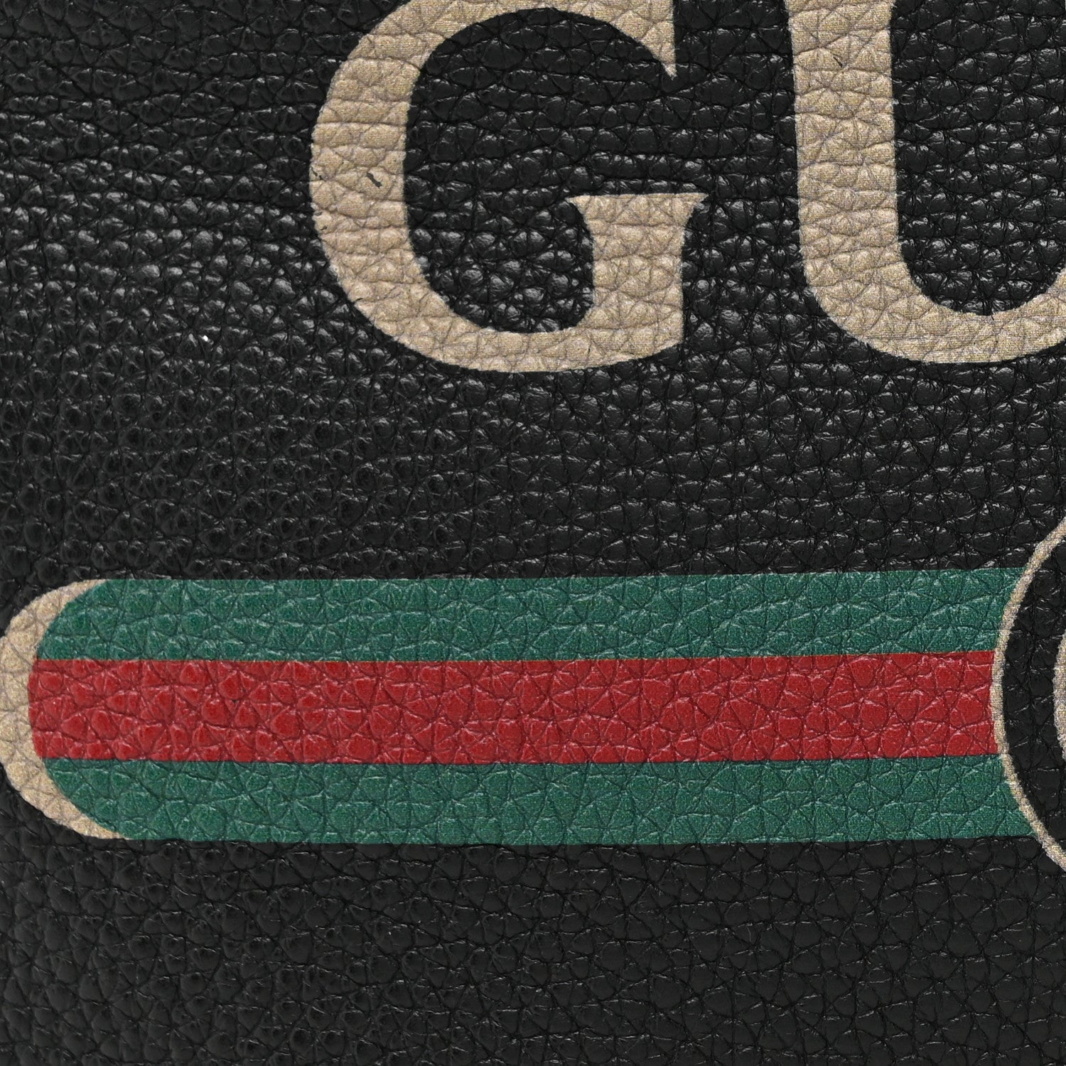 Gucci Grained Calfskin Logo Belt Bag Black 8 of 11