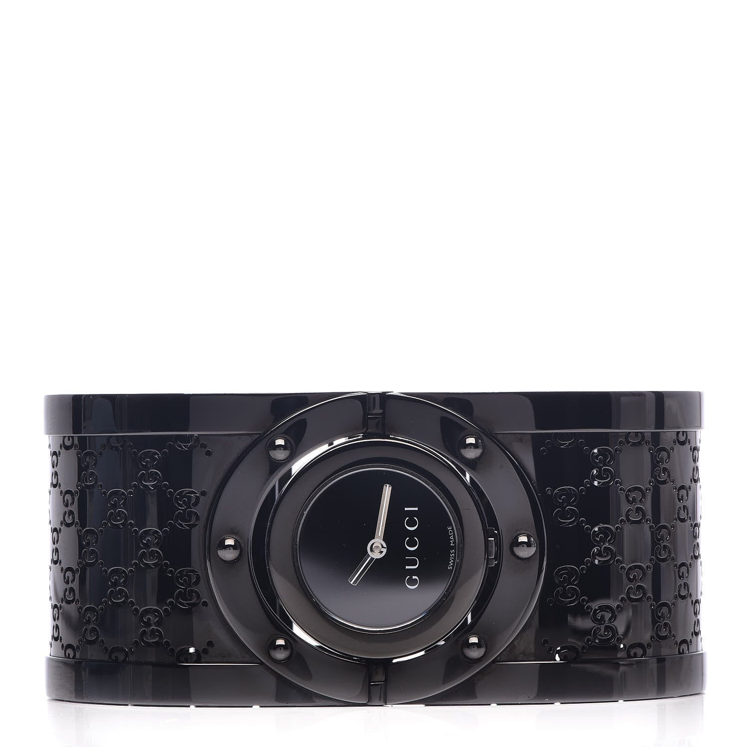 Gucci PVD Stainless Steel 33mm Twirl Quartz Watch Black 3 of 7