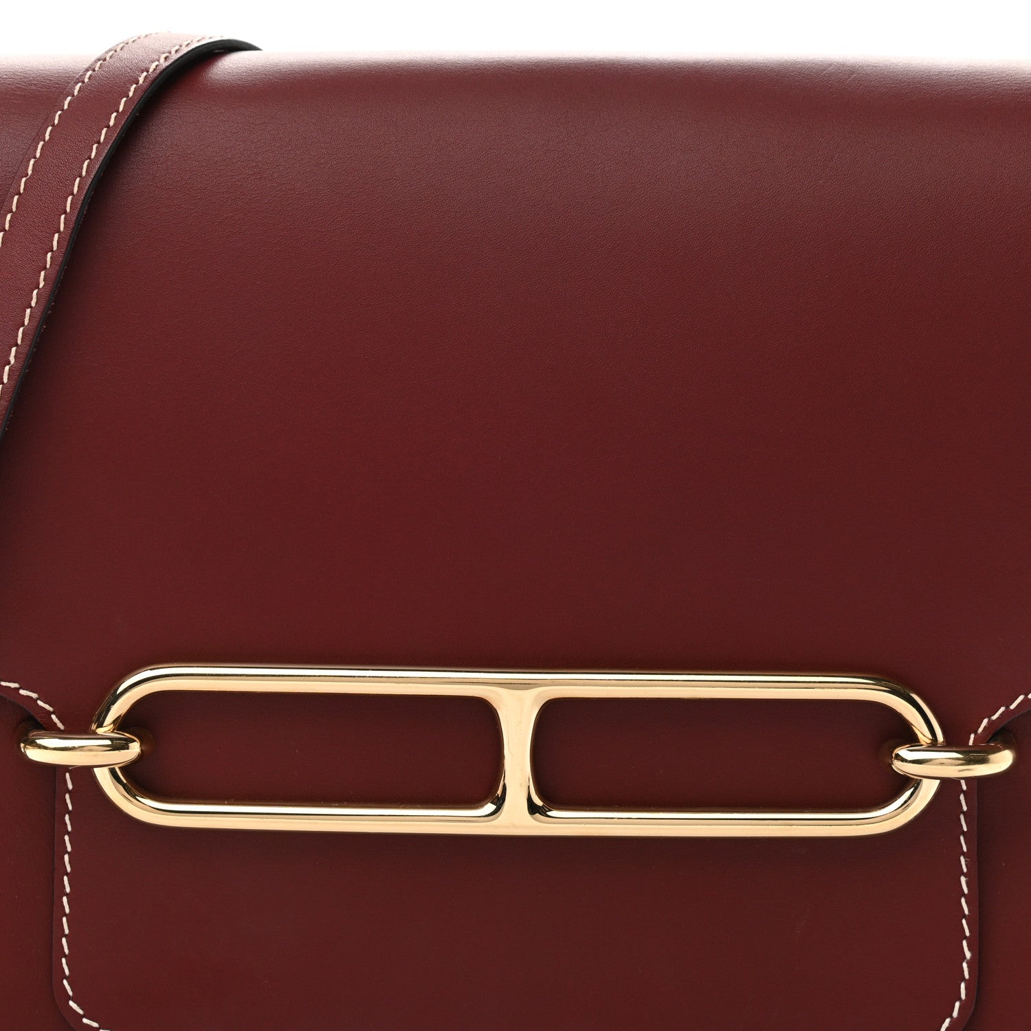 Hermes Veau Sombrero Sac Roulis 23 Rouge H 9 of 11