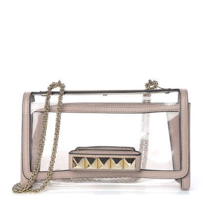 Valentino Garavani PVC Nappa Naked Va Va Voom Shoulder Bag Poudre 1 of 7