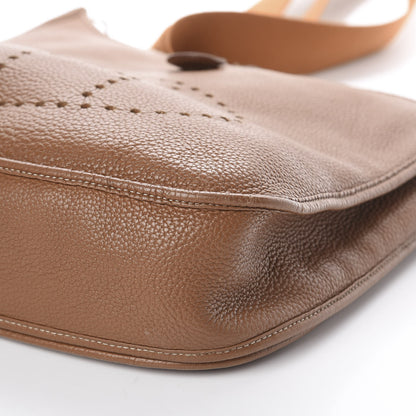 Hermes Taurillon Clemence Evelyne III GM Gold 6 of 9