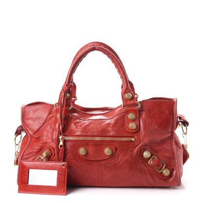 Balenciaga Agneau Giant 21 Gold Hardware Part Time Rouge Vermillon 1 of 11