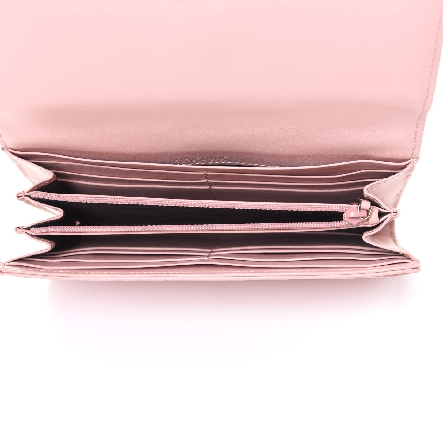 Calfskin Matelasse GG Marmont Continental Wallet Perfect Pink