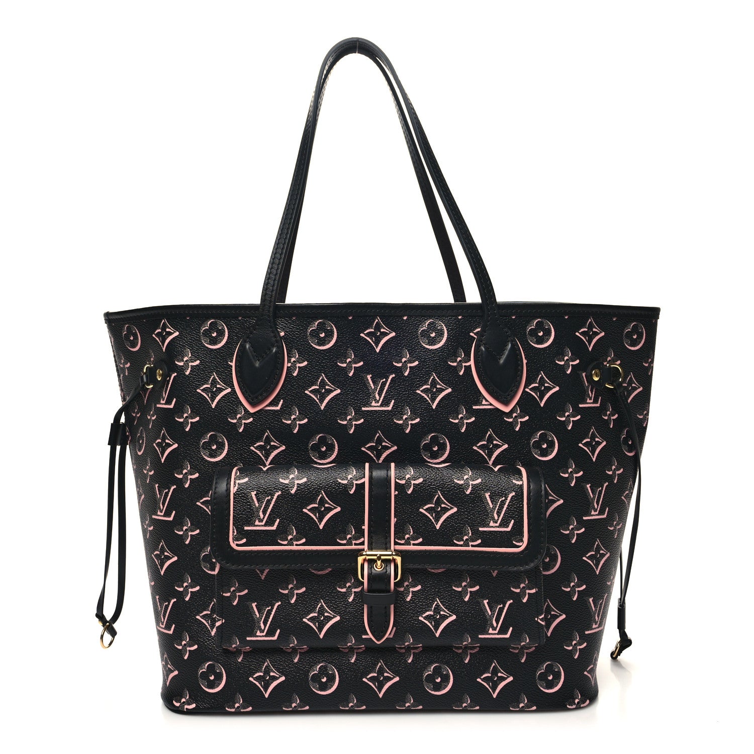 Louis Vuitton Monogram Fall For You Neverfull MM Black 3 of 11