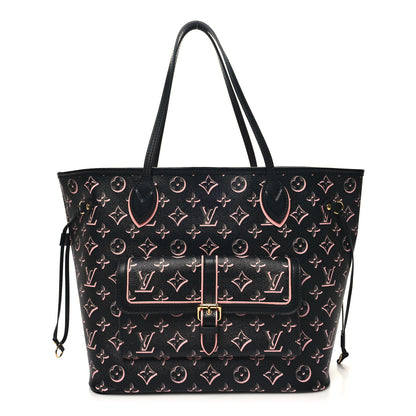 Louis Vuitton Monogram Fall For You Neverfull MM Black 3 of 11