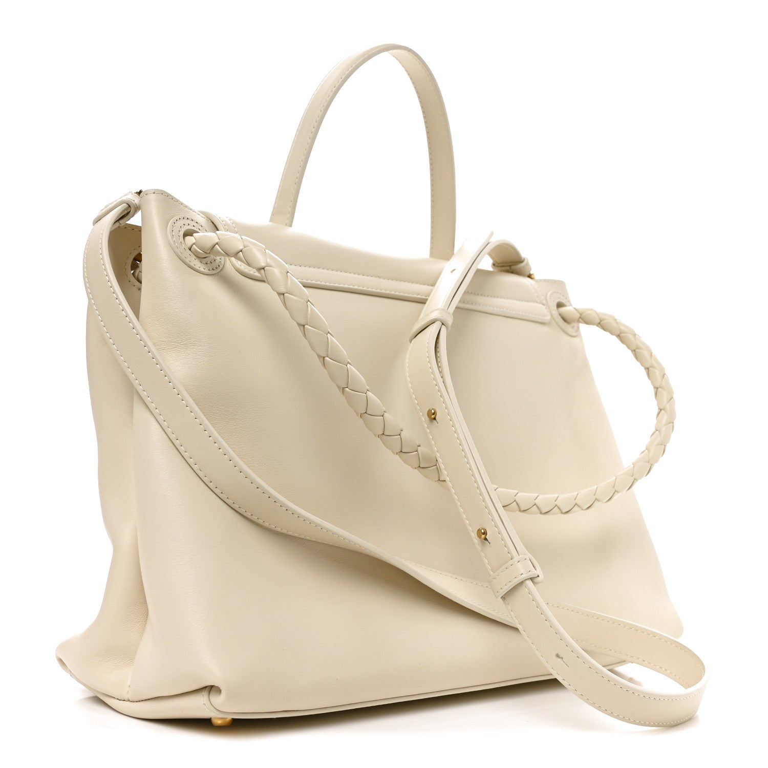 Bottega Veneta Silky Calfskin Medium Ciao Ciao Sea Salt 3 of 11