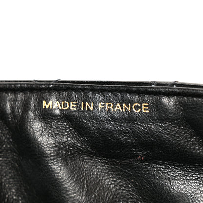 Chanel Patent Quilted Double Sided Shoulder Flap Bag Black 8 of 13