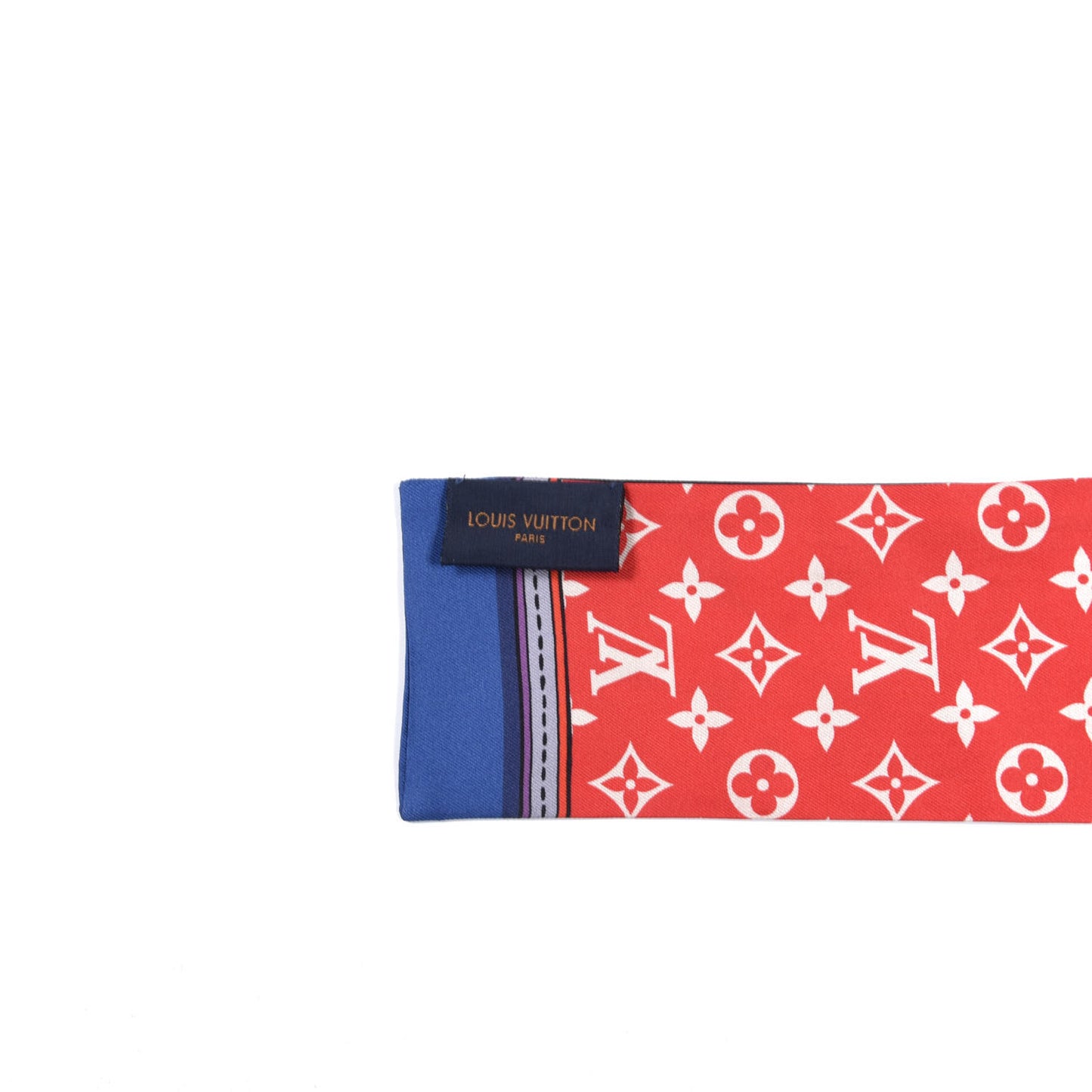 Silk Monogram Superstition Bandeau Black