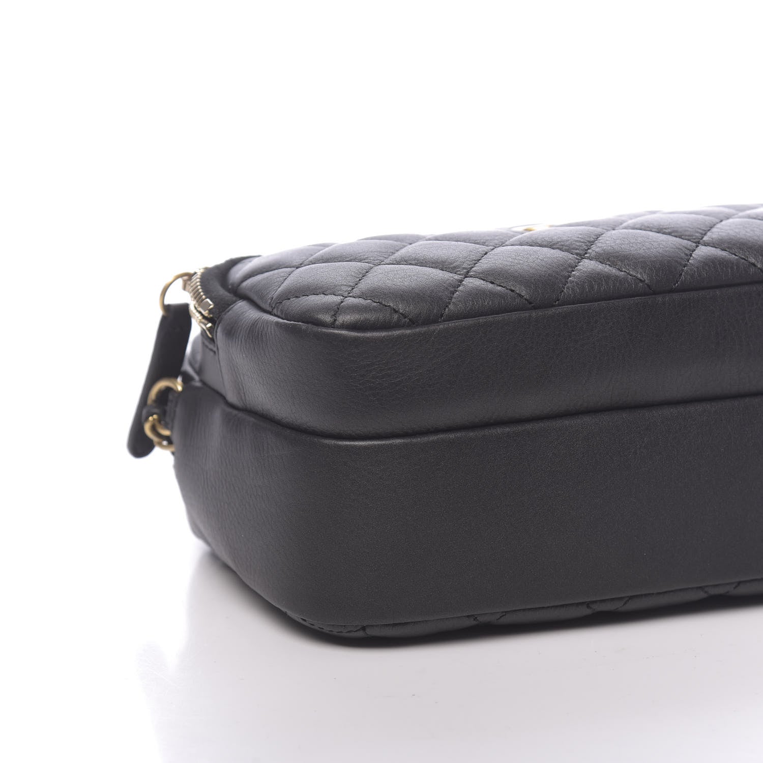 Chanel Calfskin Quilted Day Trips Camera Case Black 8 of 10