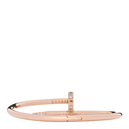 Cartier 18K Pink Gold Diamond Juste Un Clou Bracelet 16 2 of 4