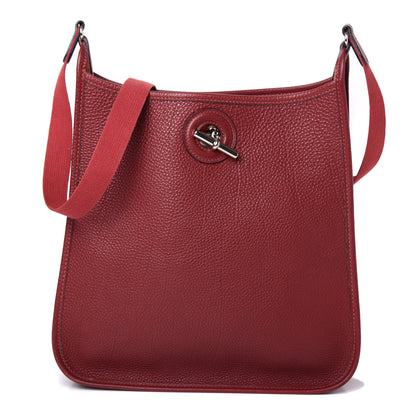 Hermes Togo Vespa PM Rouge H 1 of 8