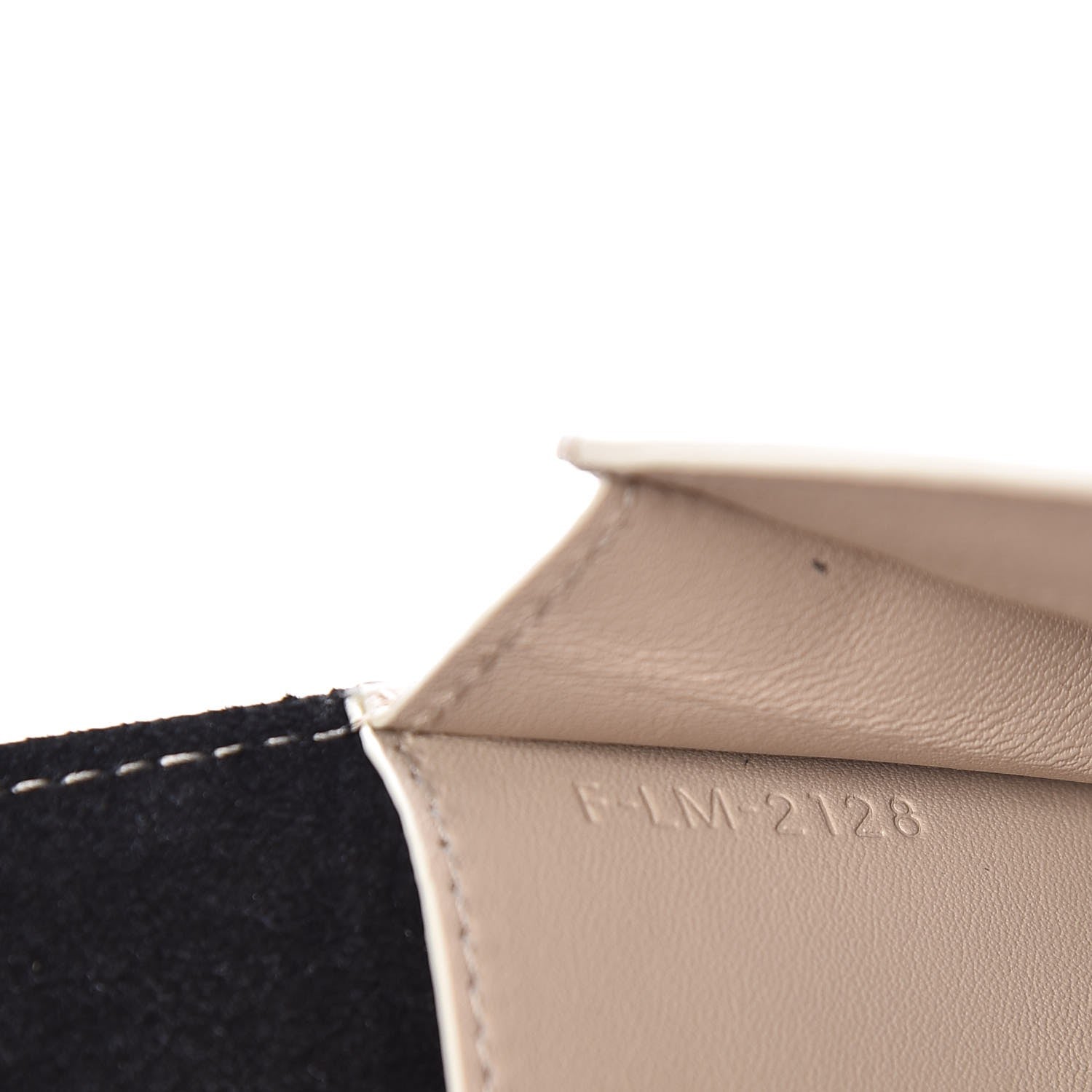 Celine Grained Calfskin Large Multifunction Strap Wallet Black Chalk 7 of 7