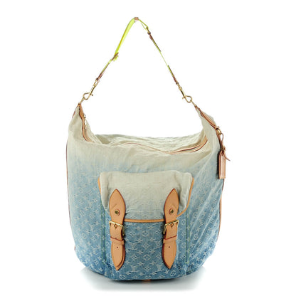 Louis Vuitton Denim Sunburst GM Messenger Blue 1 of 7