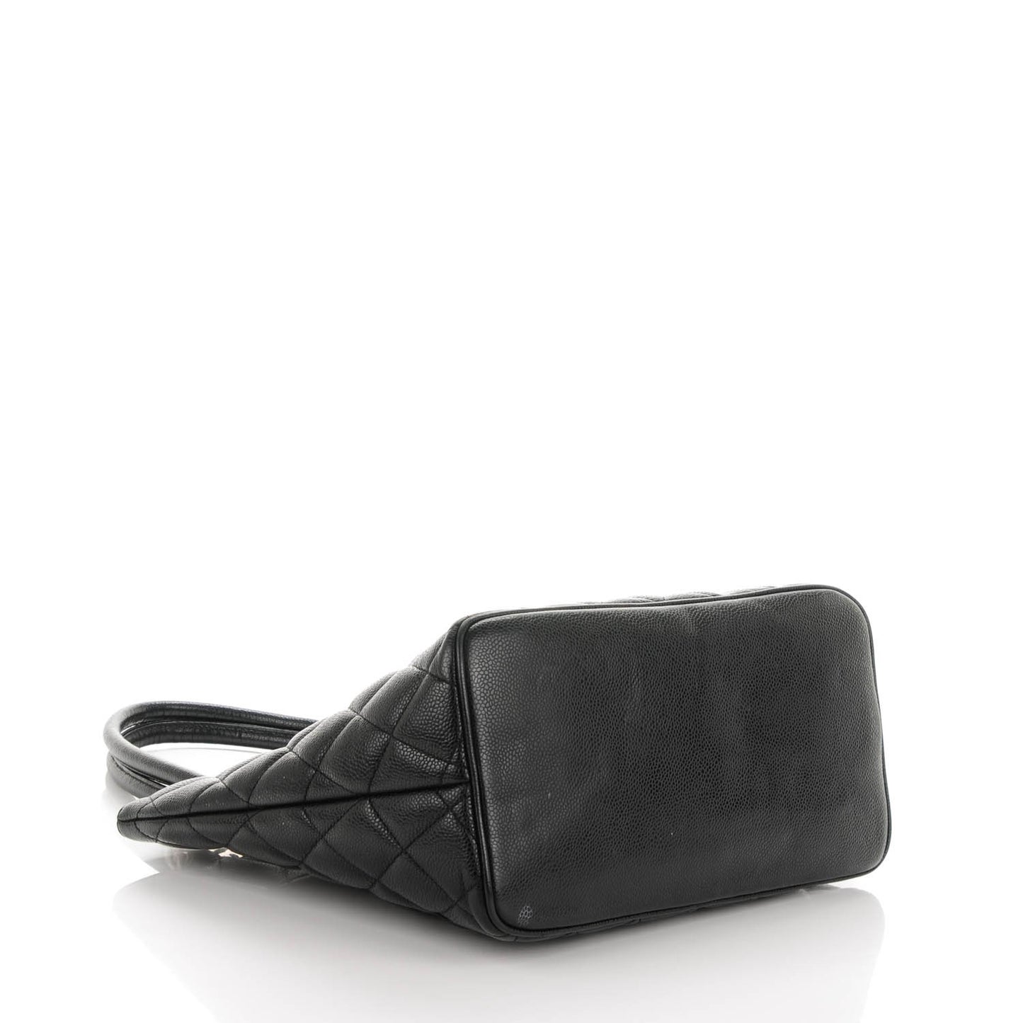 Caviar Quilted Medallion Tote Black