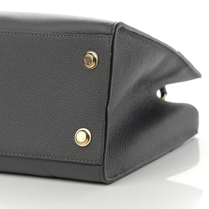 Louis Vuitton Taurillon City Steamer MM Gris 10 of 13