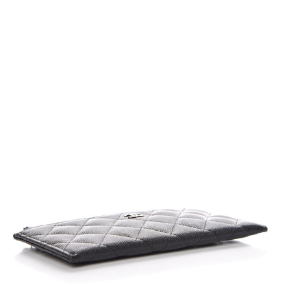 Chanel Caviar Quilted Classic Zip Pouch Black 4 of 8