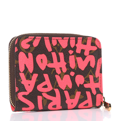 Louis Vuitton Monogram Graffiti Zippy Coin Purse Fuchsia 3 of 7