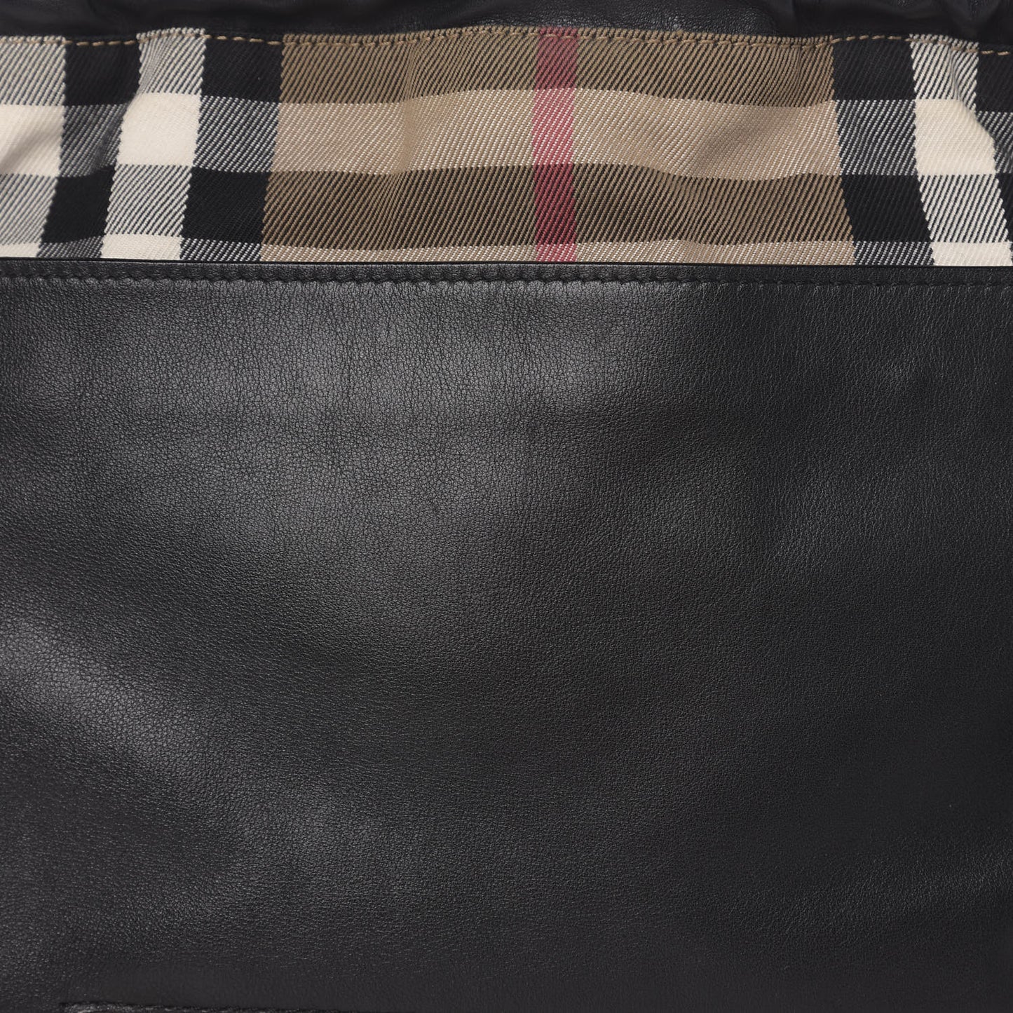 Calfskin House Check Big Crush Black