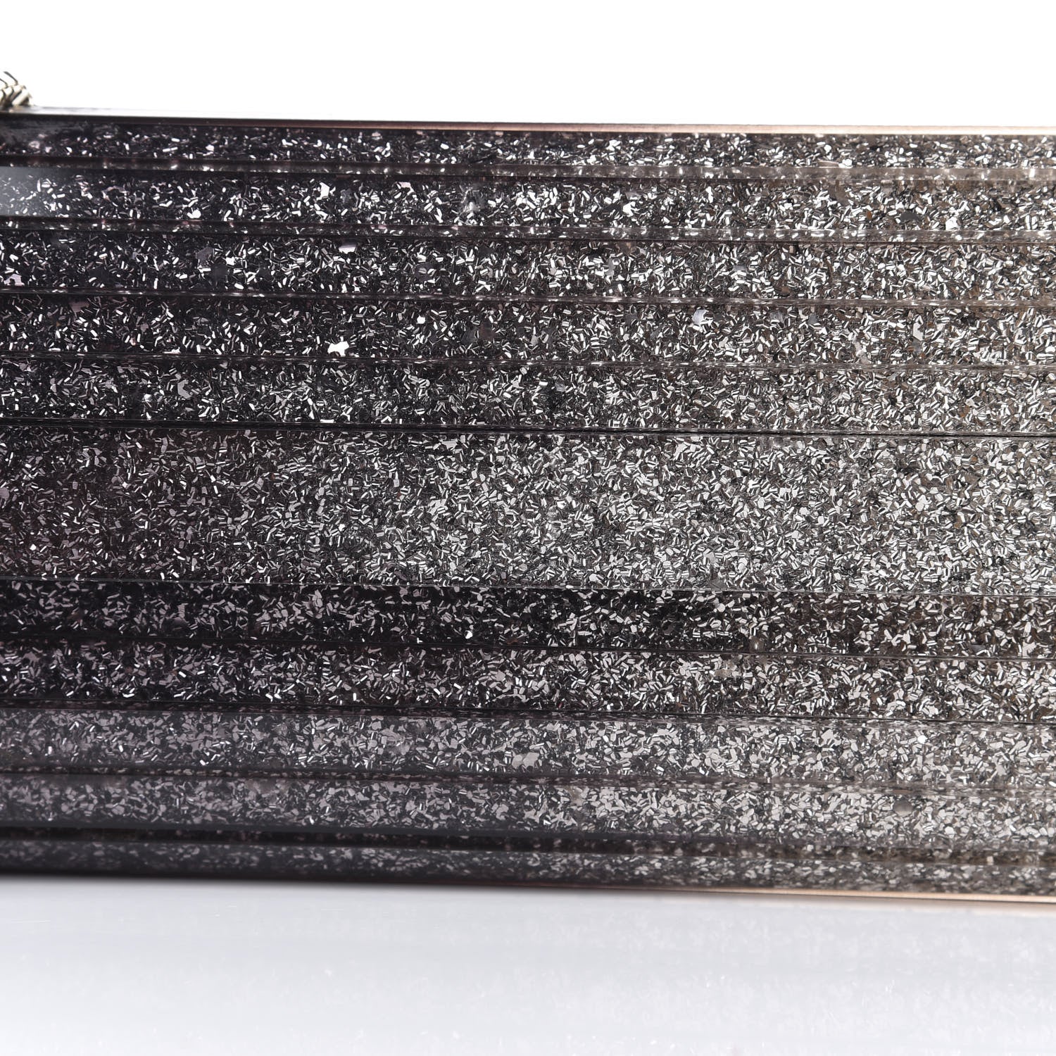 Jimmy Choo Acrylic Glitter Degrade Clutch Black Champagne 10 of 10
