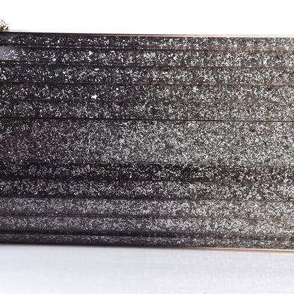 Jimmy Choo Acrylic Glitter Degrade Clutch Black Champagne 10 of 10
