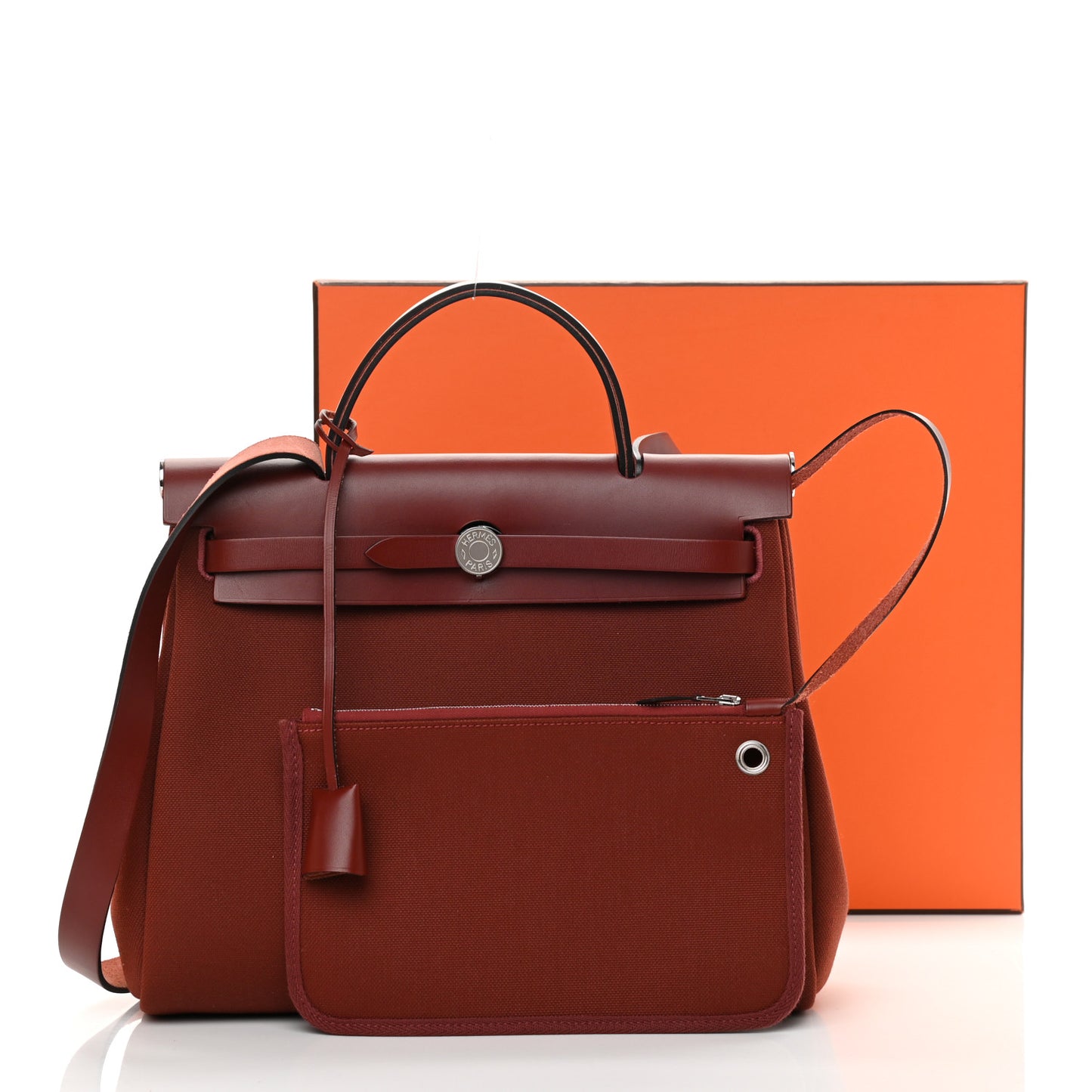 Vache Hunter Toile Herbag Zip 31 PM Rouge H