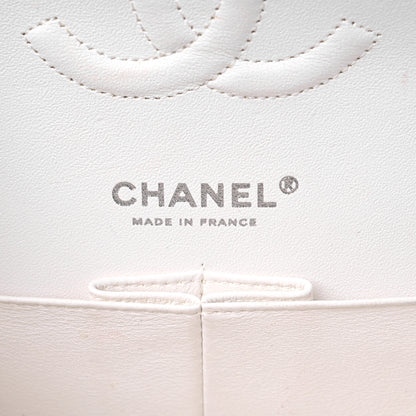 Chanel Caviar Quilted Medium Double Flap White 6 of 19