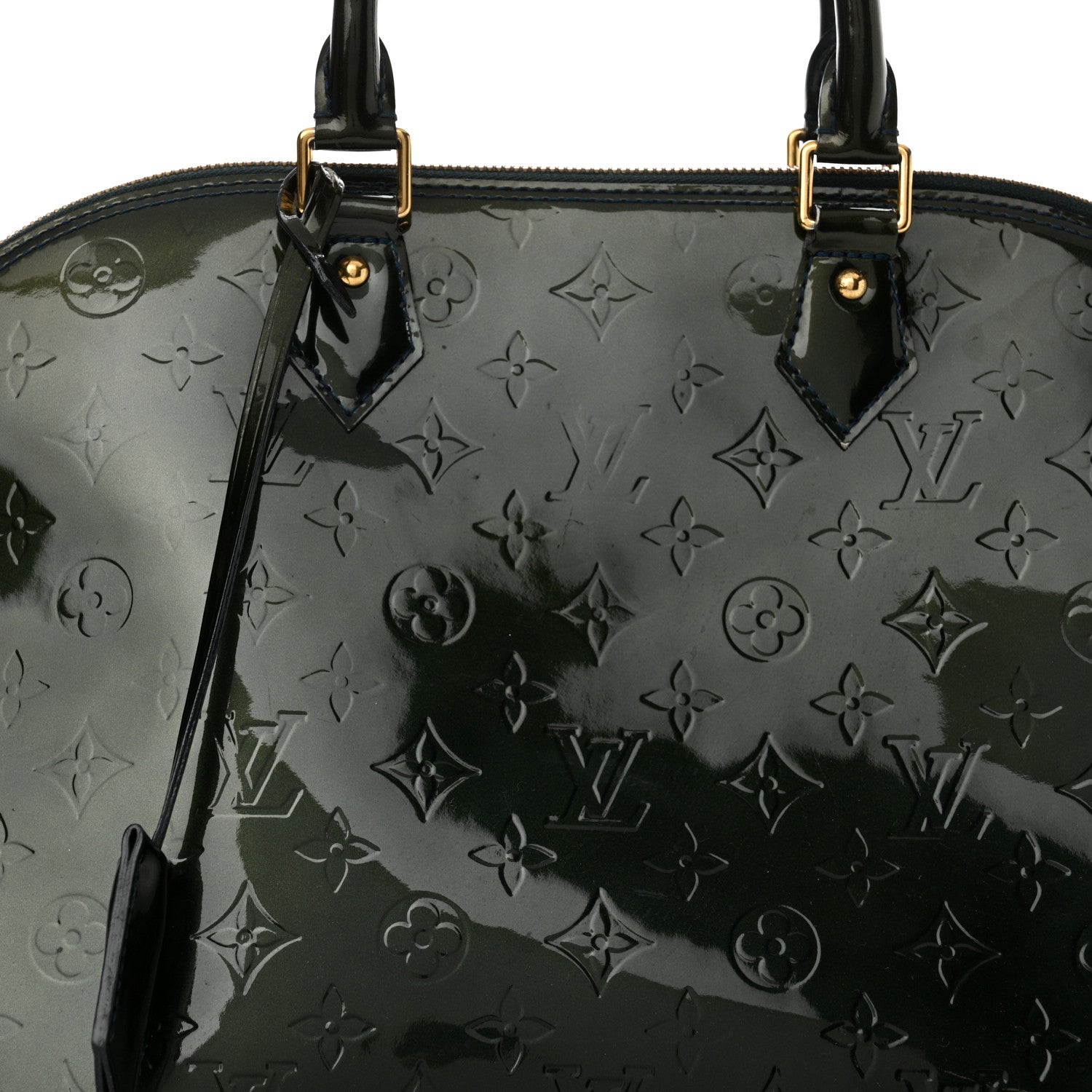 Louis Vuitton Vernis Alma GM Blue Nuit 8 of 12