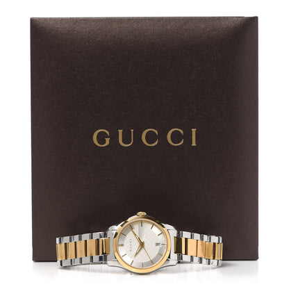 Gucci Stainless Steel 27mm G-Timeless Two Tone Quartz Watch 6 of 6