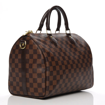 Louis Vuitton Damier Ebene Speedy Bandouliere 30 3 of 9