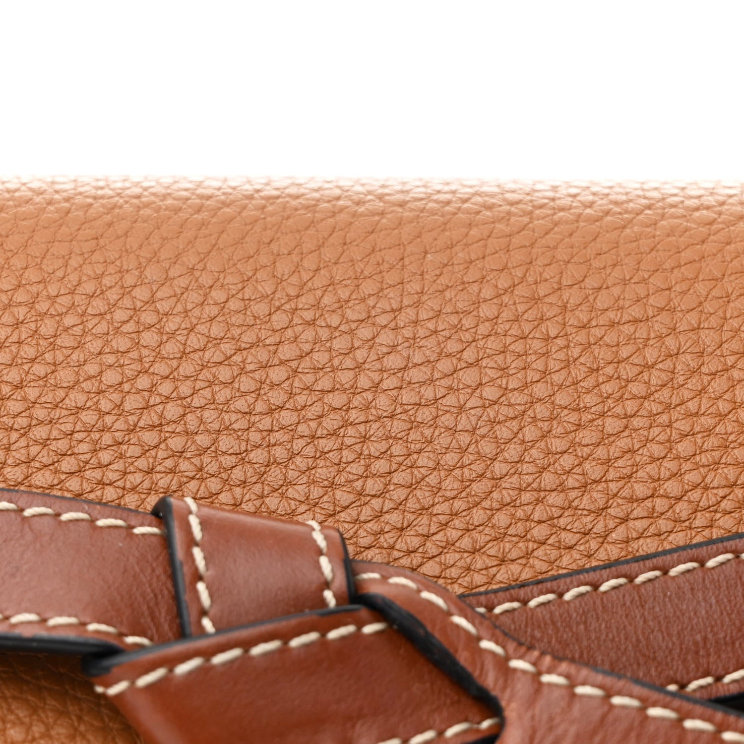 Loewe Grained Calfskin Mini Gate Crossbody Bag Caramel Pecan 7 of 10