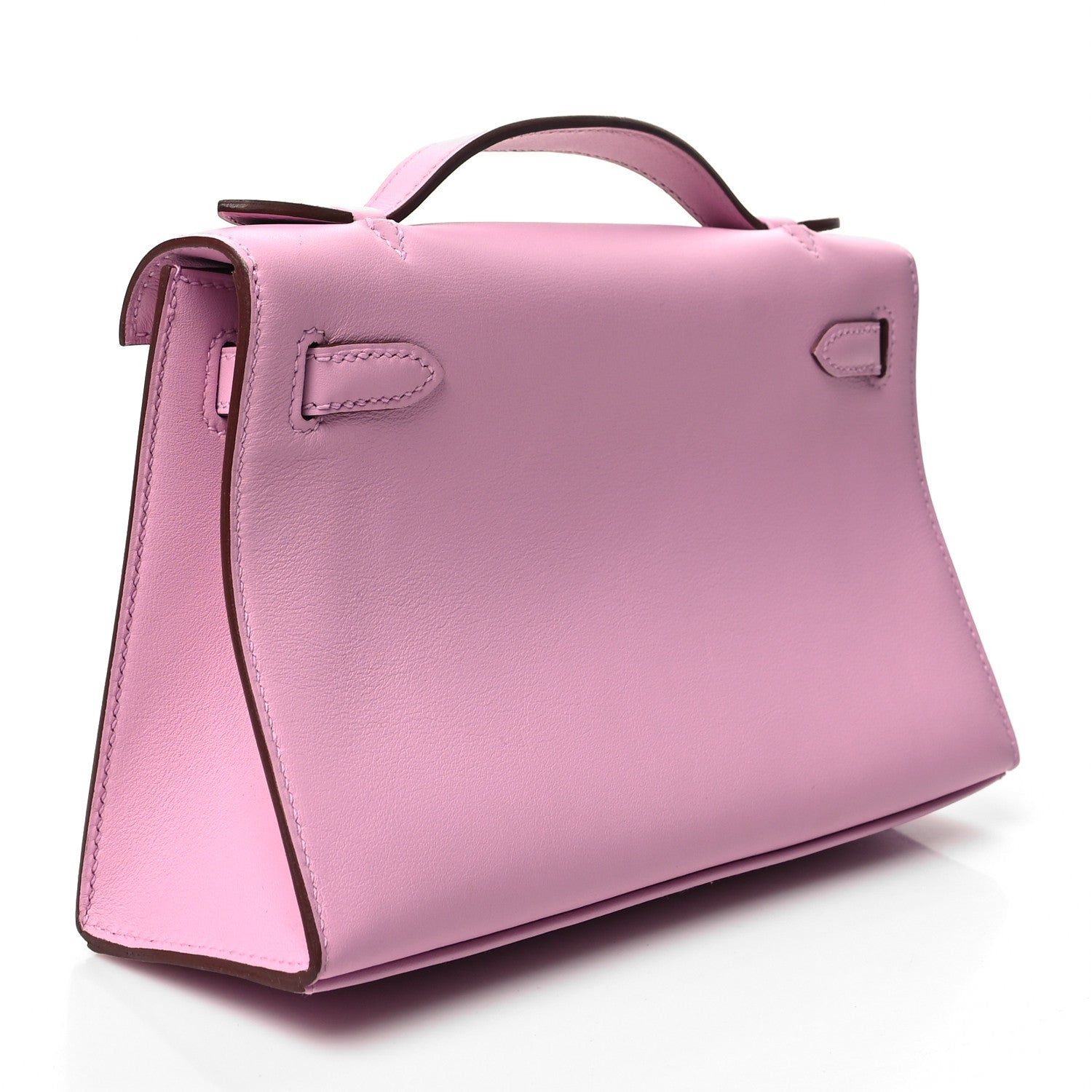 Hermes Swift Kelly Pochette Clutch Mauve Sylvestre 3 of 12