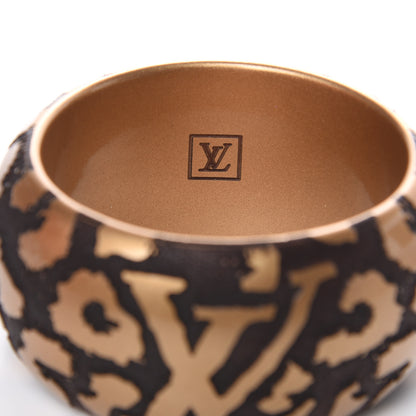 Louis Vuitton Leomonogram Wide Bracelet Gold 4 of 4