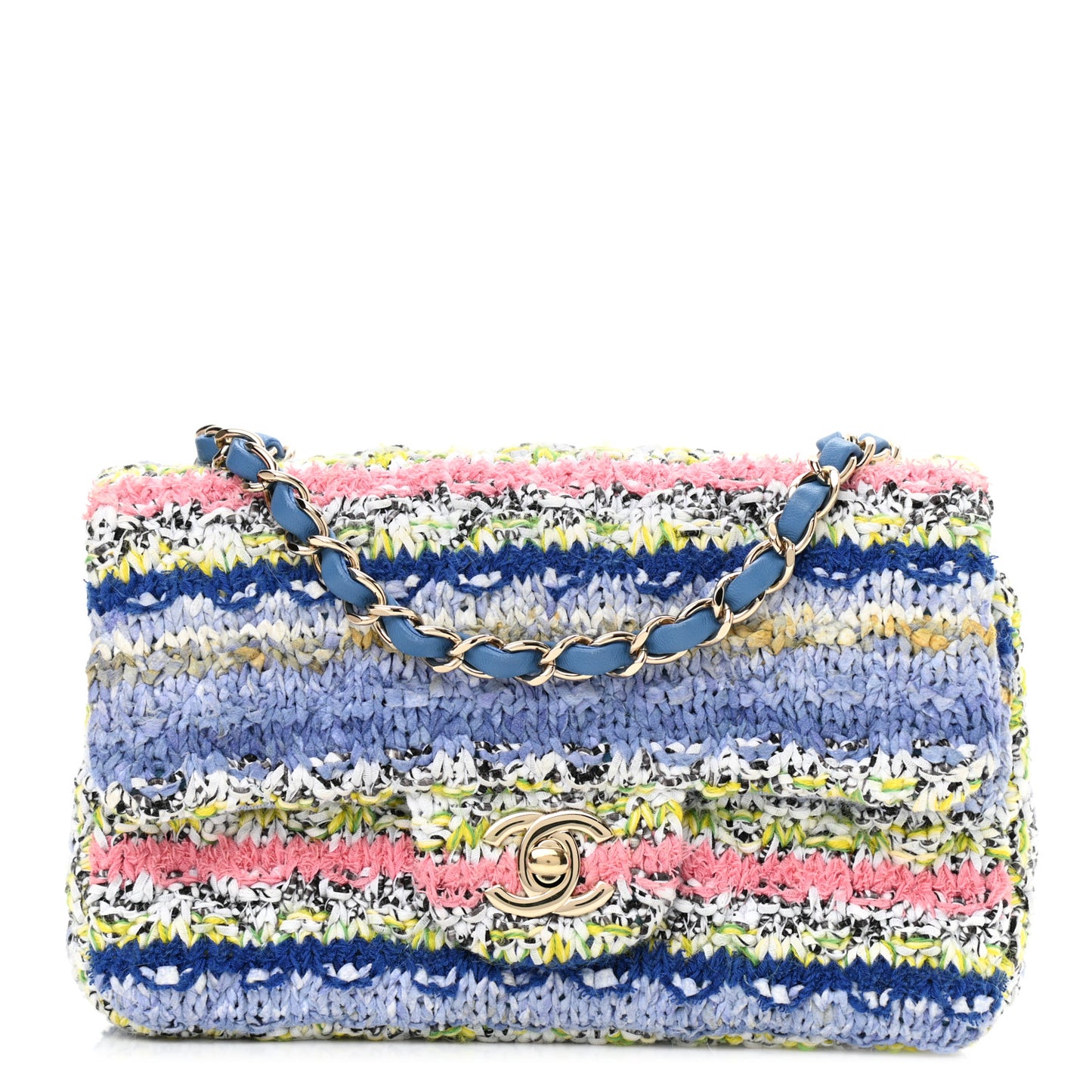 Knit Mini Rectangular Flap Multicolor