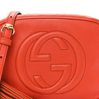 Gucci Pebbled Calfskin Small Soho Disco Bag Sun Orange 8 of 18