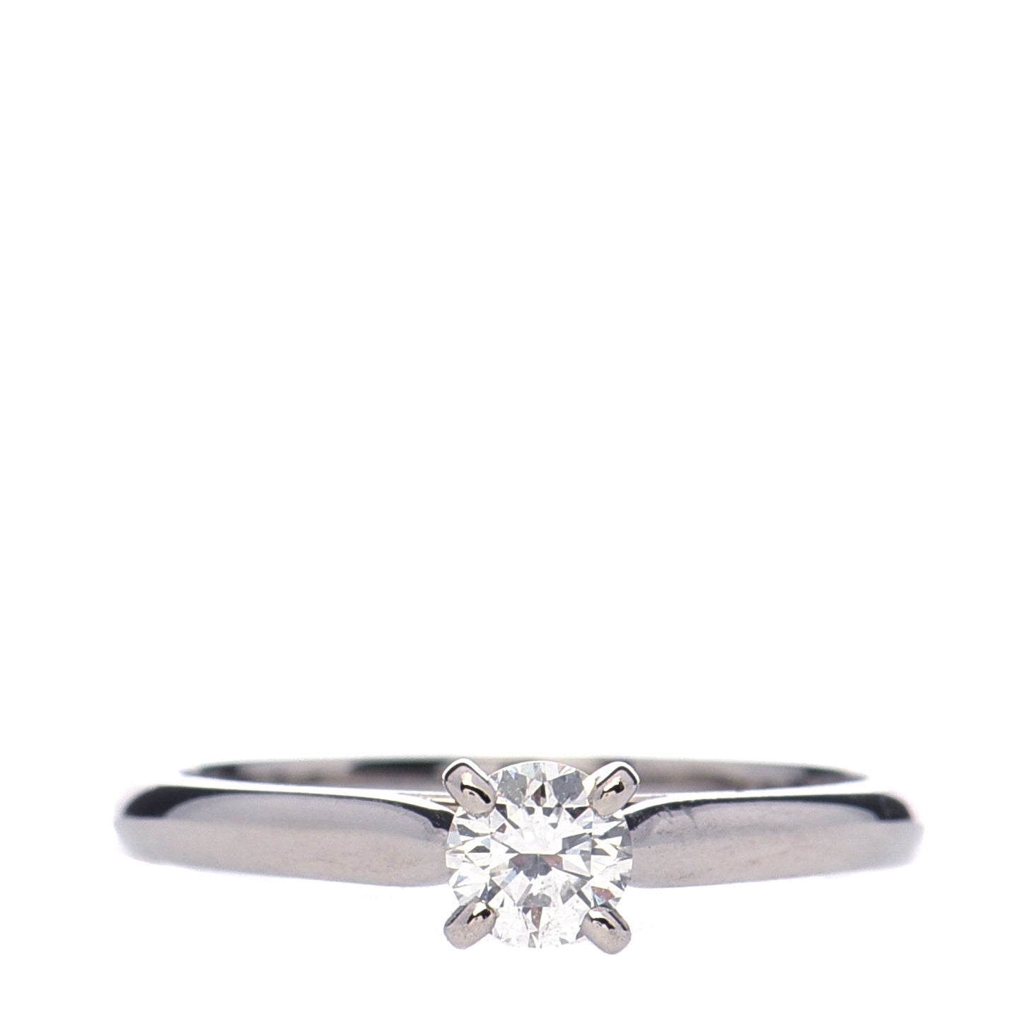 Platinum Diamond .25ct Solitaire Engagement Ring 48 4.5