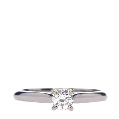 Cartier Platinum Diamond .25ct Solitaire Engagement Ring 48 4.5 1 of 7