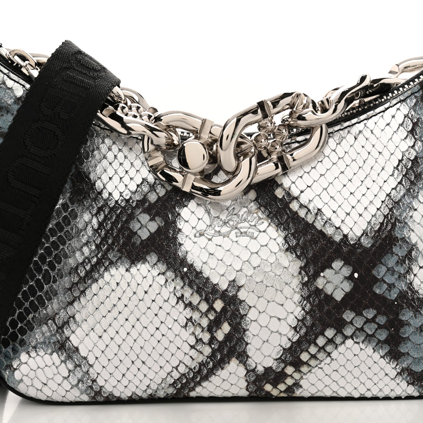 Calfskin Amazonia Loubila Mini Chain Shoulder Bag Multicolor
