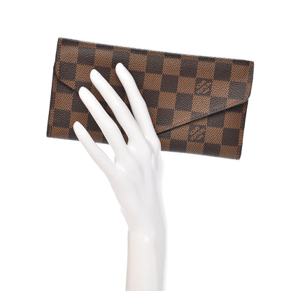 Louis Vuitton Damier Ebene Josephine Wallet Red 2 of 7