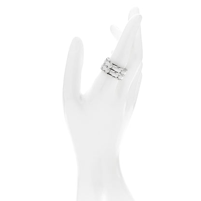 Chanel 18K White Gold Ceramic Large Ultra Ring White 57 8 2 of 7