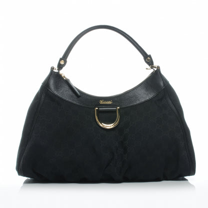 Gucci Monogram D Gold Large Hobo Black 1 of 7